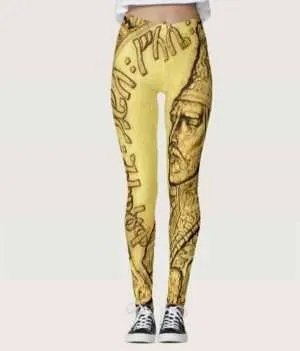 Haile Selassie Leggings Rasta Seed Merchandise and Reggae Gear