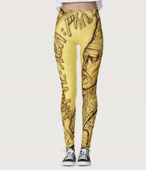Haile Selassie Leggings Rasta Seed Merchandise and Reggae Gear