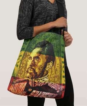 Haile Selassie Bag Crossbody and Tote All Over Print Original Rasta Seed Design Rastaseed clothing merchandise and accessories.