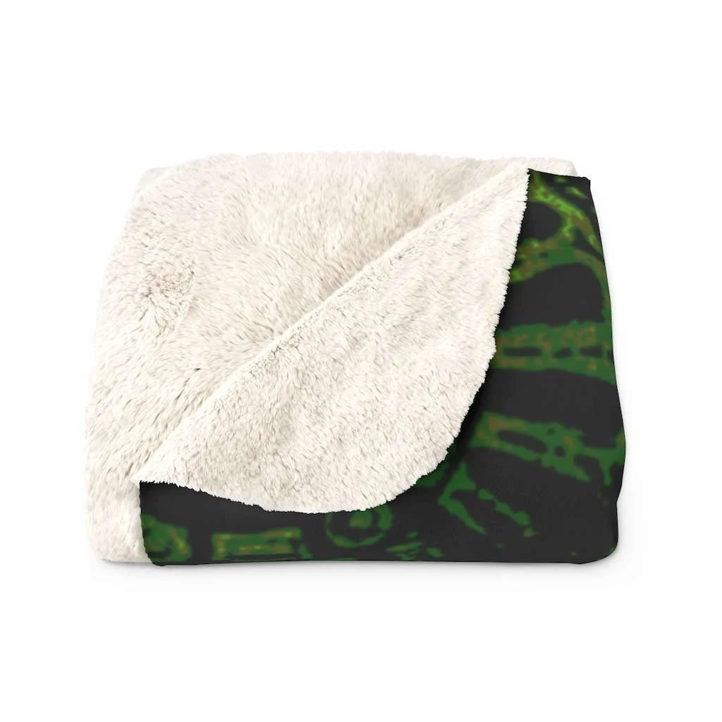 Haile Selassie Sherpa Fleece Blanket - Image 2