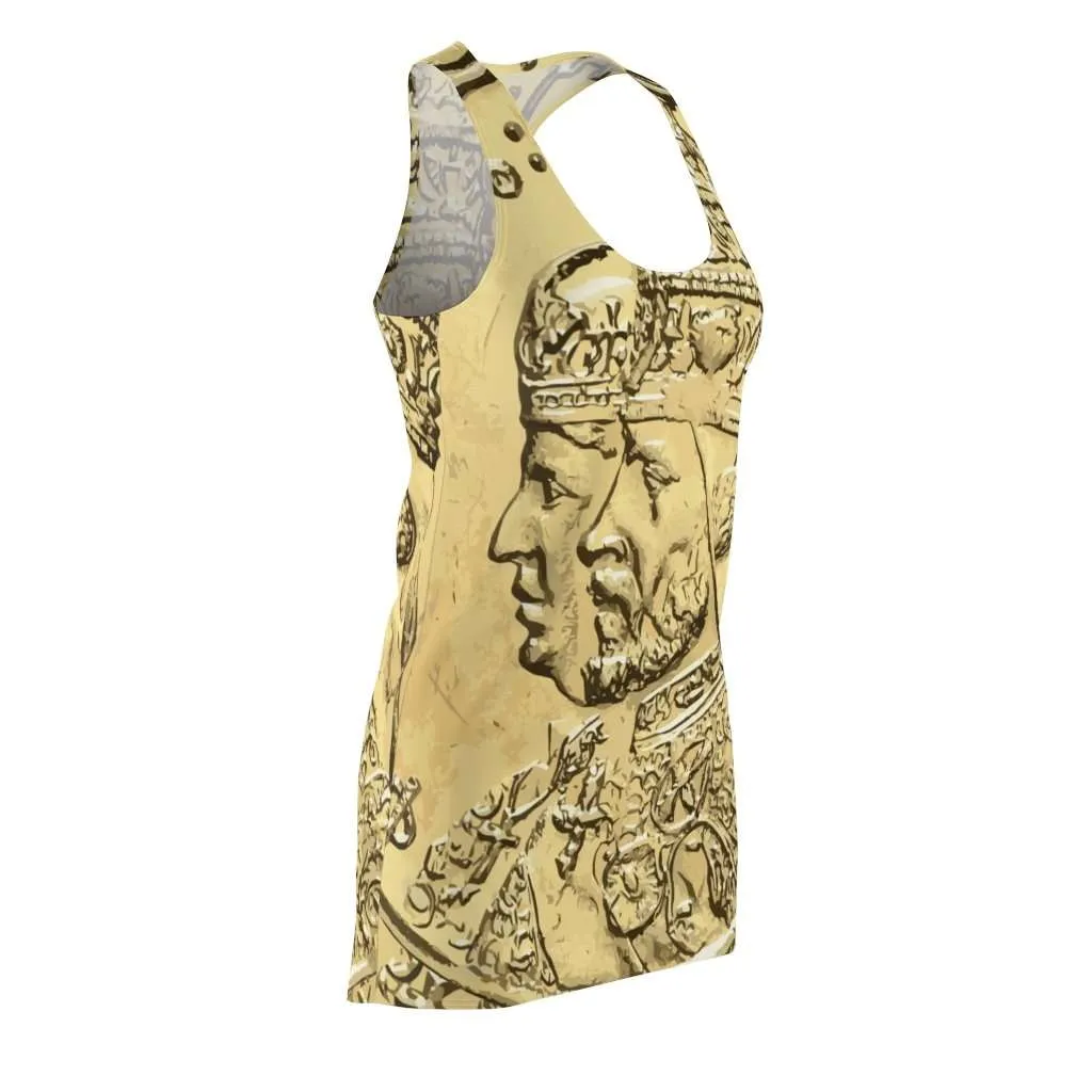 Haile Selassie Golden Womens Racerback Dress Rastaseed clothing blog
