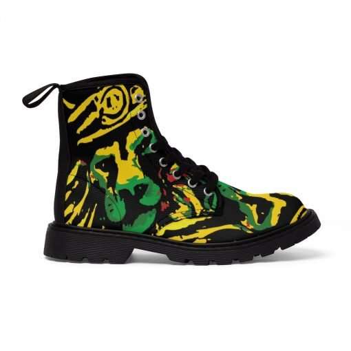 Jamaican Lion Mens Canvas Boots at Rastaseed merchandise clothing and accessories blog