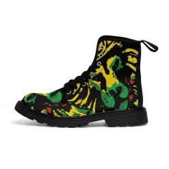 Jamaican Lion Mens Canvas Boots at Rastaseed merchandise clothing and accessories blog