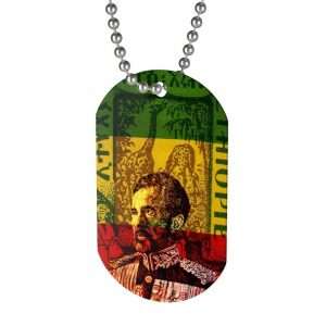 Haile Selassie Dog Tag at Rastaseed clothing and merchandise