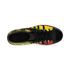 Livity Jamaican Rasta Hi-top inside View Sneakers Rastafarian clothing shoes and merchandise Rastaseed.com