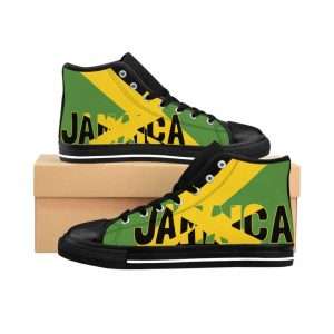Jamaican flag hi-top sneakers at Rastaseed.com