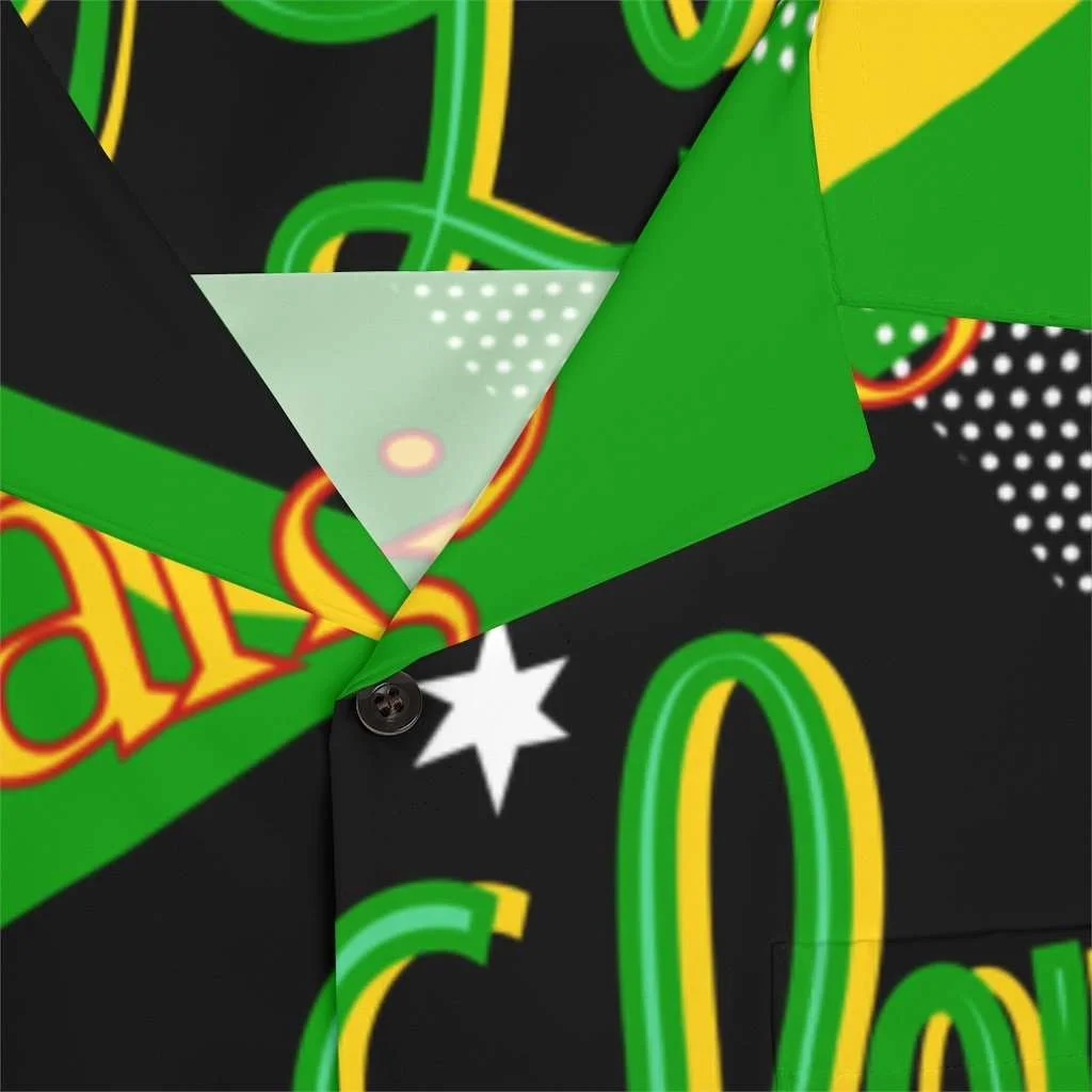 Rasta Shirt Design Front Button view