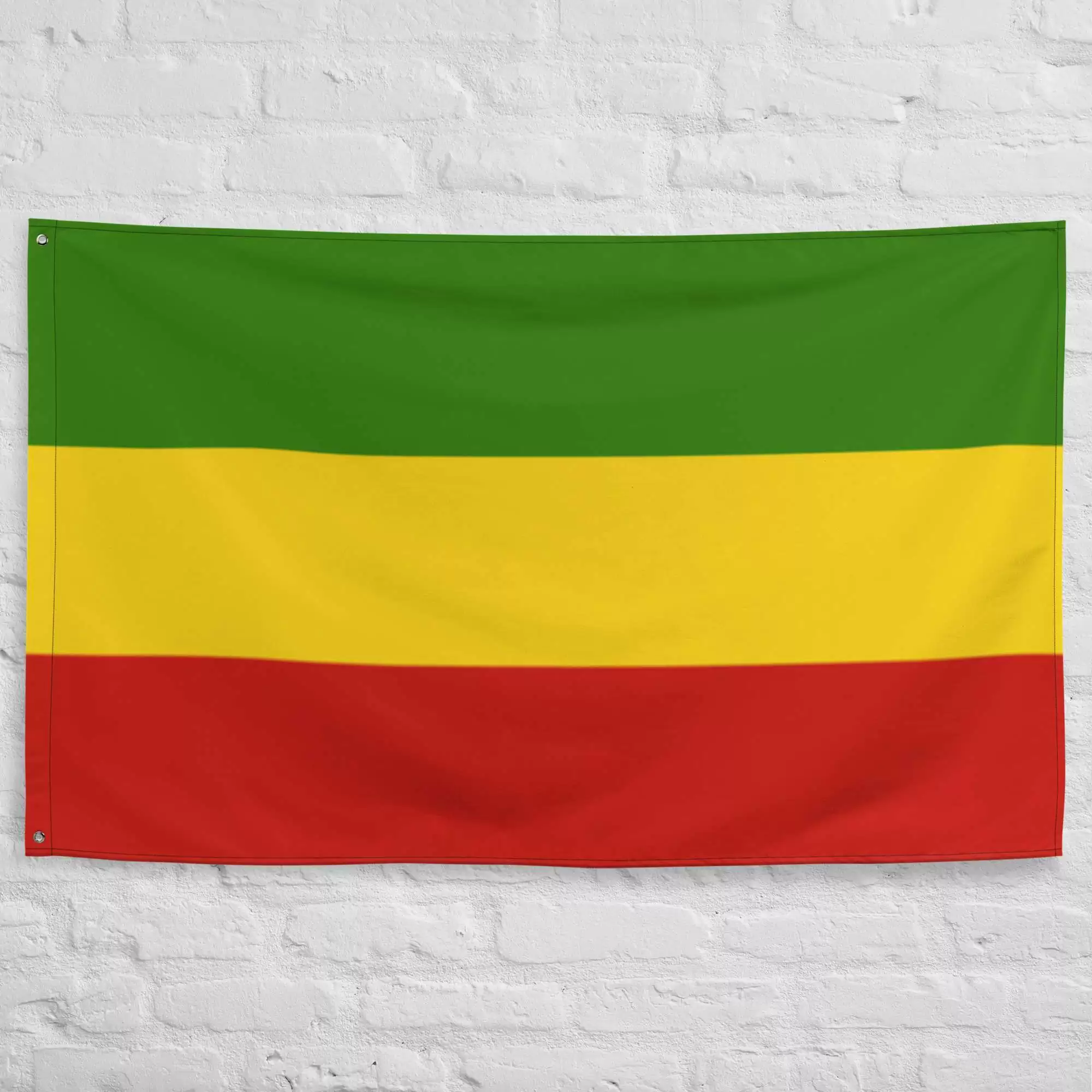 Rasta Flag in Red Gold and Green. Quality ensign to fly with joy. Original merchandise from Rastaseed online clothing store and blog.