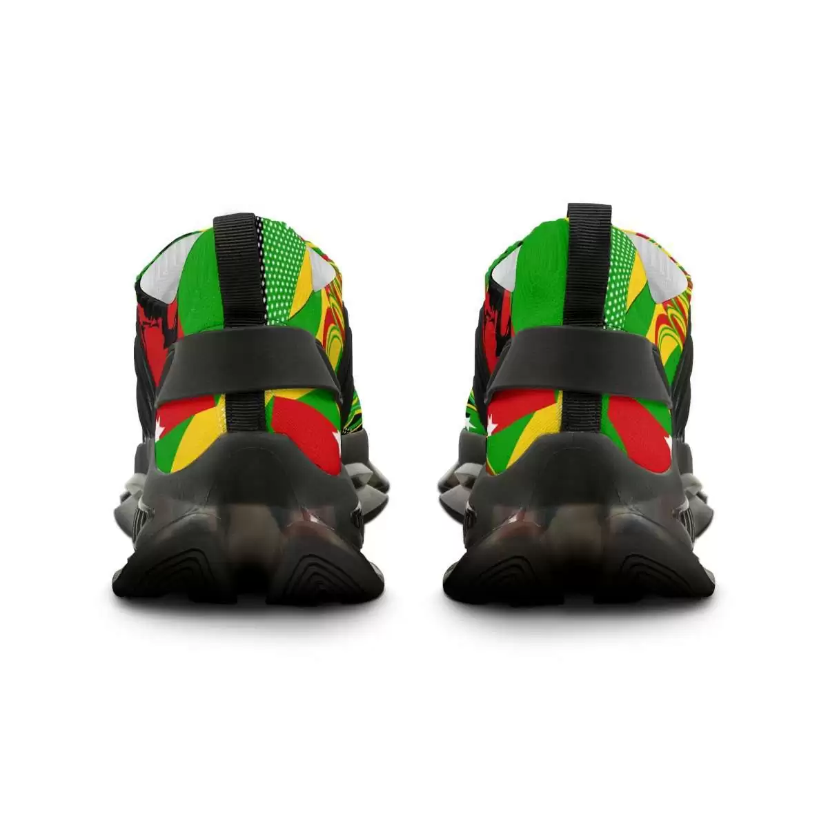 Rasta One Love Jamaica Men's Mesh Sports Sneakers - Image 3