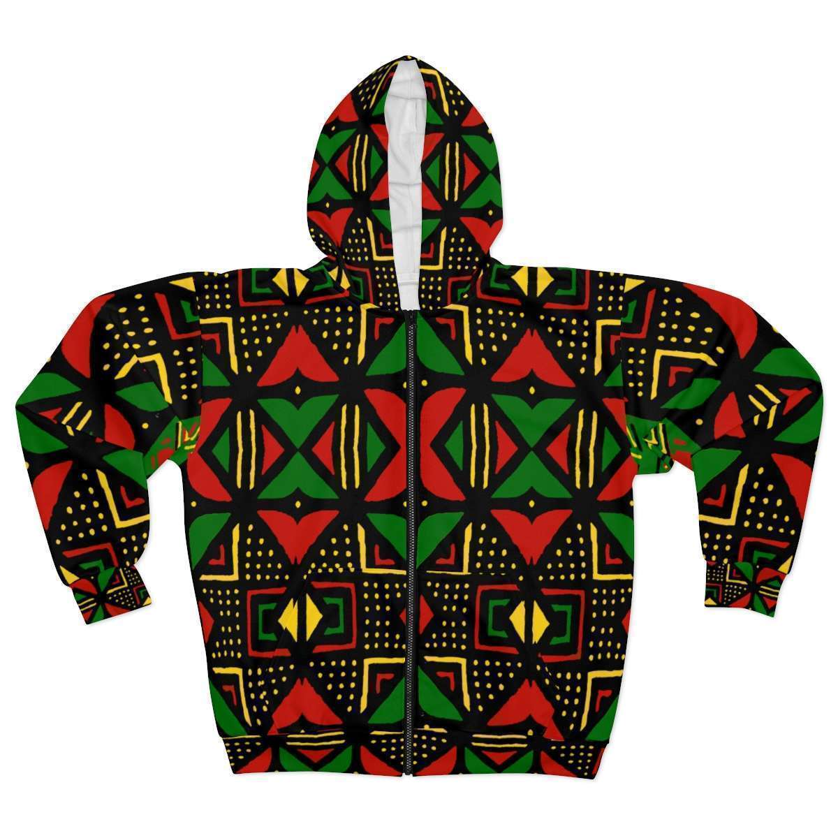 Rasta African Zip Hoodie - Image 2