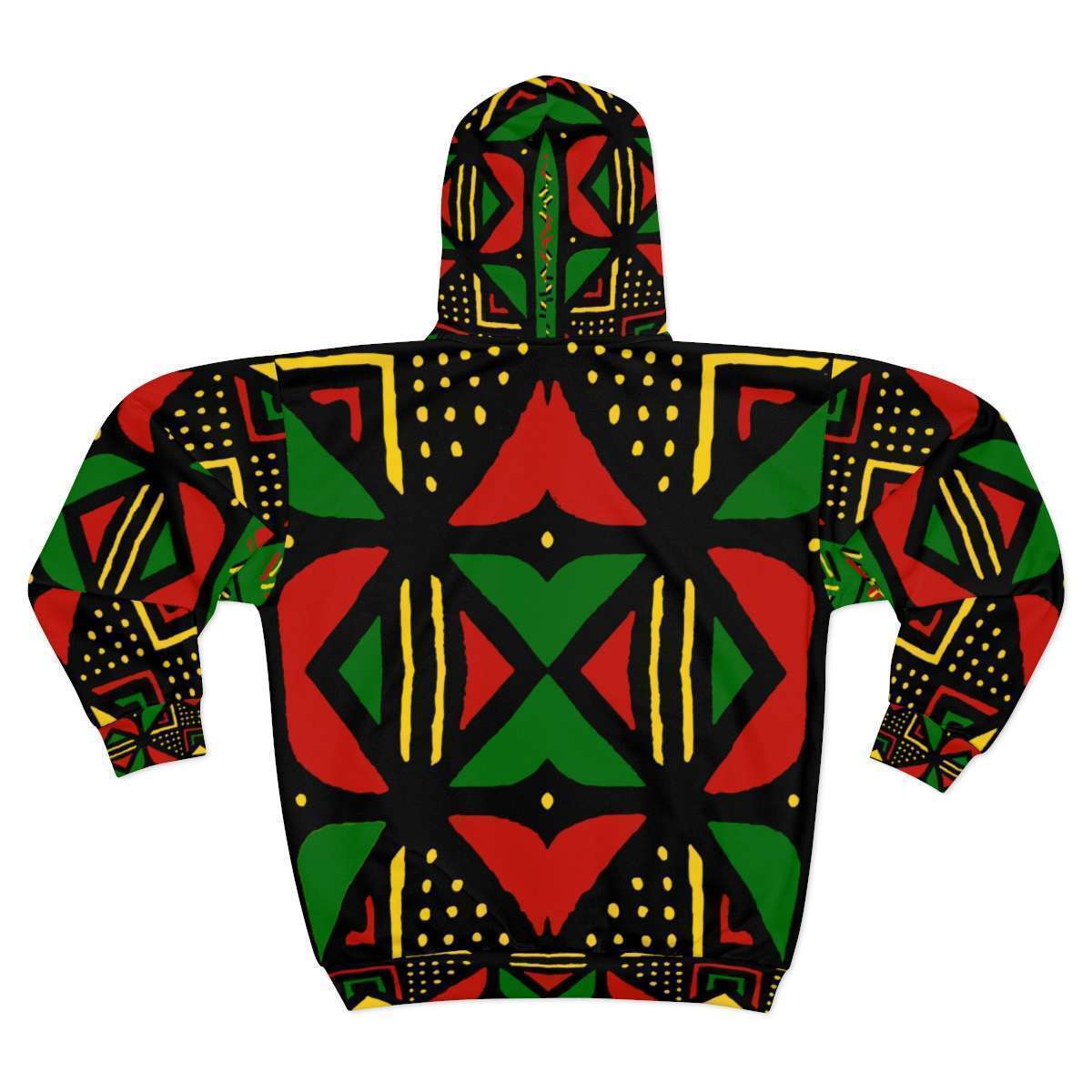 Rasta African Zip Hoodie - Image 3