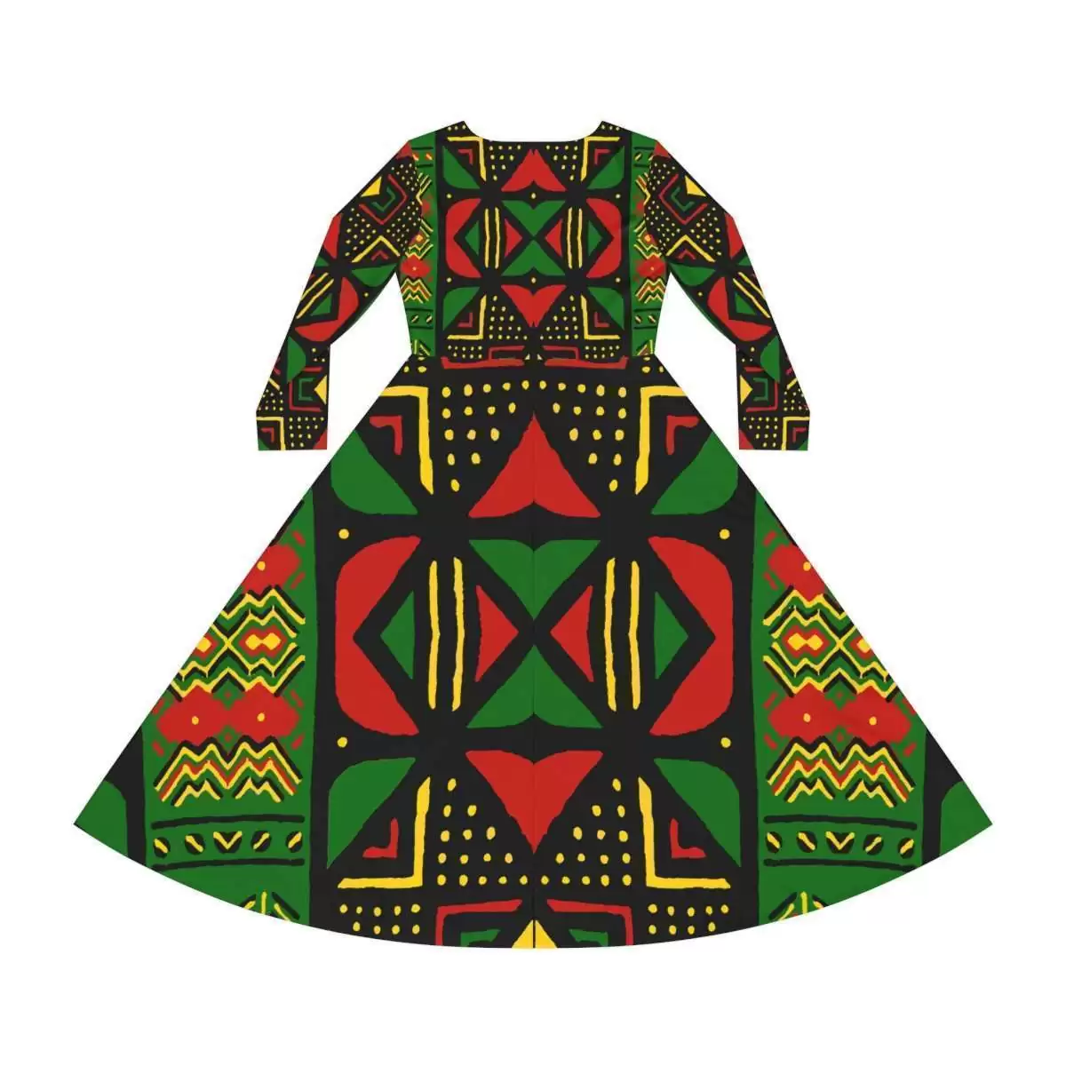 Rasta Mud cloth Dance Dress - Image 2