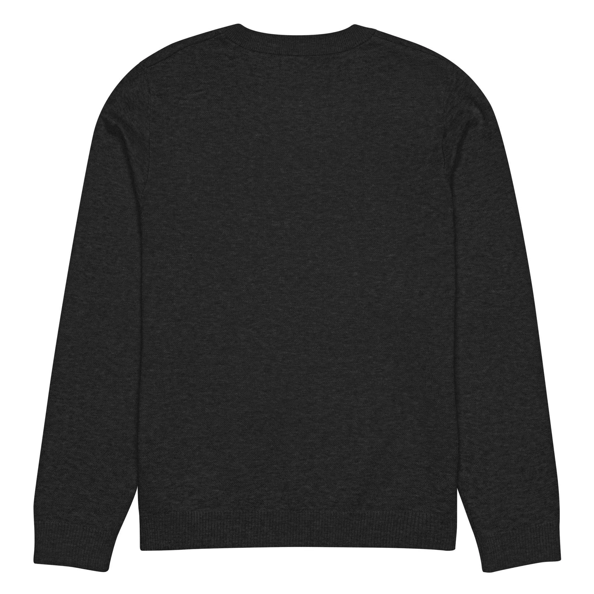 Conquering Lion of Judah Sweater soft 55% cotton and polyester crew neck knit 3XL back. Reggae Rastafarian and Jamaican knitwear, sweaters and pullovers.