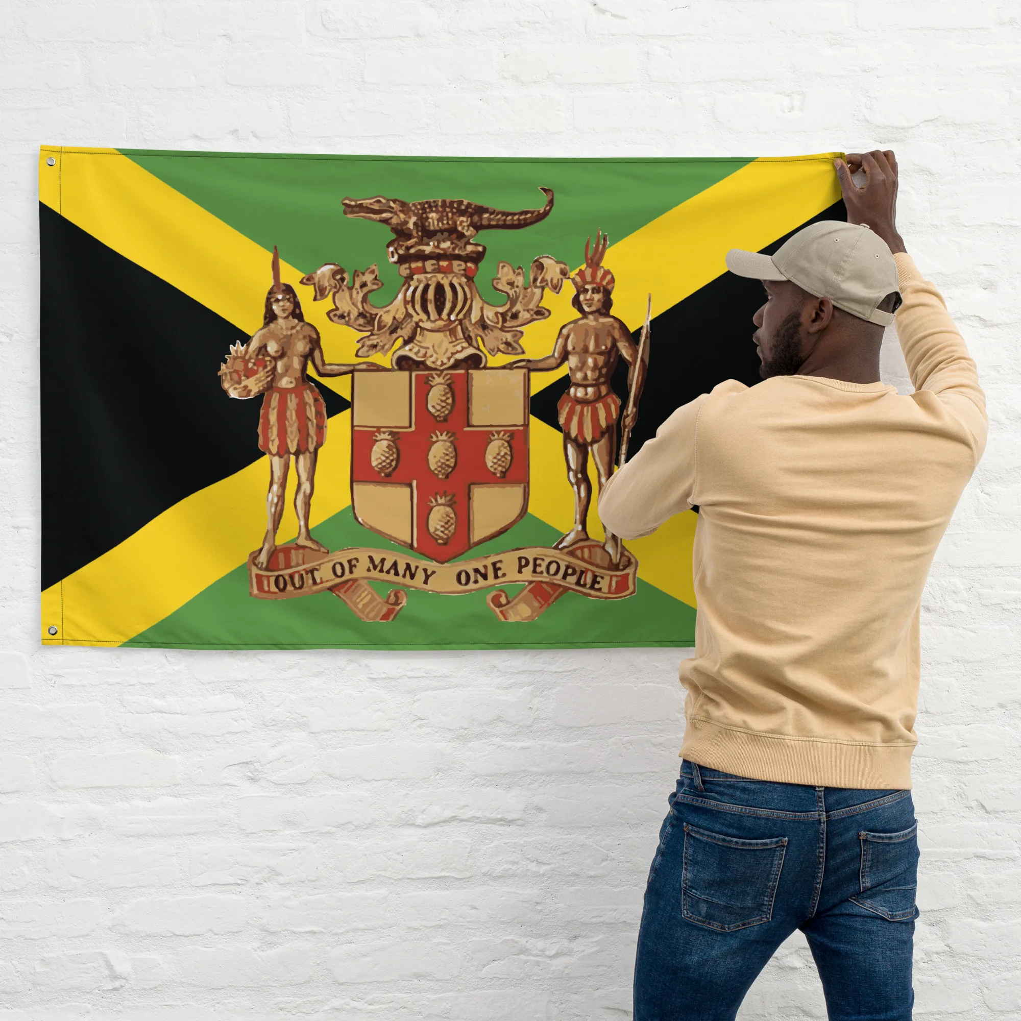 Jamaican Out of Many One People Flag - Image 2